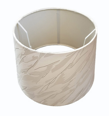 "K Living 14"" Iceburg Drum Ceiling Table Lamp Shade - Cream" - image 1