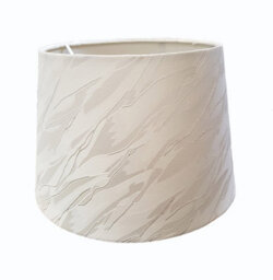 "K Living 14"" Iceburg Drum Ceiling Table Lamp Shade - Cream" - thumbnail 2