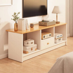 90Cm Tv Unit For 55In Tv Modern Tv Stand 3 Shelf 1 Drawer Living Room Cabinet - thumbnail 1