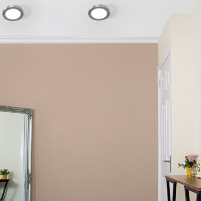 Litecraft Satin Nickel Magnetic Bezel For 6W Darly Bathroom Flush Ceiling Light - image 1