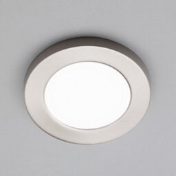 Litecraft Satin Nickel Magnetic Bezel For 6W Darly Bathroom Flush Ceiling Light - thumbnail 3