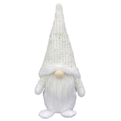 Woodside Home Living Christmas Decoration - White Gonk - image 1