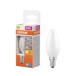Osram Led Lamp Star Light Bulb Candle Shape B40 Filament E14 Frosted 6 Pack - thumbnail 3