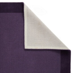 Handmade Luxurious Easy To Clean Modern Wool Bordered Purple Plain Wool Living Room & Bedroom Rug-120Cm X 170Cm - thumbnail 5