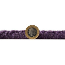 Handmade Luxurious Easy To Clean Modern Wool Bordered Purple Plain Wool Living Room & Bedroom Rug-120Cm X 170Cm - thumbnail 3