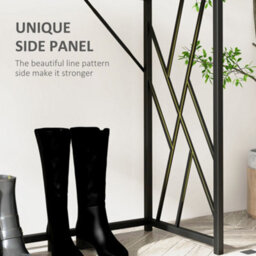 Homcom Vintage Sofa Table, Metal Frame Console Table For Hallway Living Room - thumbnail 6