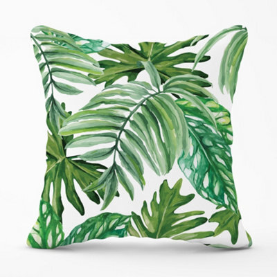 Warren Reed Designer Exotic Rainforest Leaves Cushions 45Cm X 45Cm - image 1