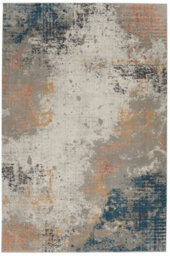 Luxurious Grey Blue Modern Abstract Rug For Living Room Bedroom & Dining Room-66 X 230Cm (Runner) - thumbnail 8