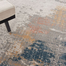 Luxurious Grey Blue Modern Abstract Rug For Living Room Bedroom & Dining Room-66 X 230Cm (Runner) - thumbnail 3