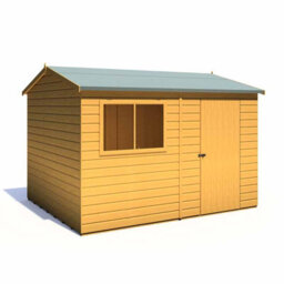 Shire Lewis 10 X 8 Feet Single Door Reverse Apex Style C Shed - L256.6 X W311.4 X H220.7 Cm - thumbnail 3