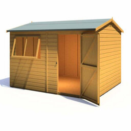 Shire Lewis 10 X 8 Feet Single Door Reverse Apex Style C Shed - L256.6 X W311.4 X H220.7 Cm - thumbnail 5