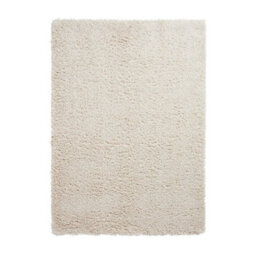 Ivory Plain Modern Shaggy Easy To Clean Rug For Dining Room-120Cm X 170Cm - thumbnail 5