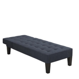 Dorel Adalynn Chaise Lounger In Linen Look Blue - thumbnail 9