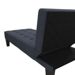 Dorel Adalynn Chaise Lounger In Linen Look Blue - thumbnail 3