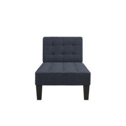 Dorel Adalynn Chaise Lounger In Linen Look Blue - thumbnail 5