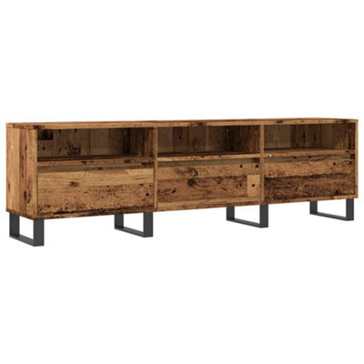 Berkfield Sturdy Tv Cabinet Old Wood 150X30X44.5 Cm Engineered Wood - image 1