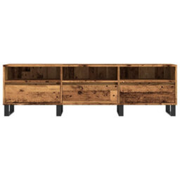 Berkfield Sturdy Tv Cabinet Old Wood 150X30X44.5 Cm Engineered Wood - thumbnail 4