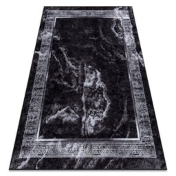 RugsX Miro 51278.810 Washing Carpet Marble, Greek Anti-Slip - Black White 140X190 Cm - thumbnail 4