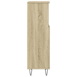Berkfield Bathroom Cabinet Sonoma Oak 30X30X100 Cm Engineered Wood - thumbnail 5