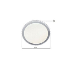 Milagro Layla Stylish White Ceiling Lamp 66W Led Dimmable With Invluded Remote Shade Designed To Give The Effect Of A Starry Sky - thumbnail 6