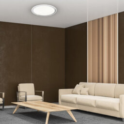 Milagro Layla Stylish White Ceiling Lamp 66W Led Dimmable With Invluded Remote Shade Designed To Give The Effect Of A Starry Sky - thumbnail 5