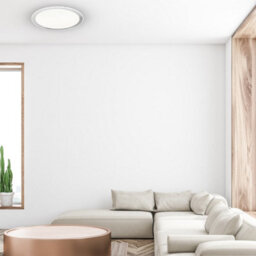 Milagro Layla Stylish White Ceiling Lamp 66W Led Dimmable With Invluded Remote Shade Designed To Give The Effect Of A Starry Sky - thumbnail 2