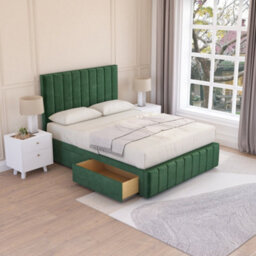 Sloomy California Divan Bed Set With 2 Drawers Footend - Plush Velvet - thumbnail 2