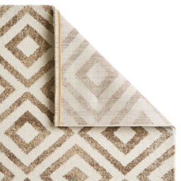 Beige Modern Geometric Easy To Clean Rug For Dining Room-120Cm X 170Cm - thumbnail 8