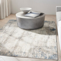 Ivory Grey Abstract Abstract Pattern Bedroom & Living Room Rug -66 X 229Cm (Runner) - thumbnail 2