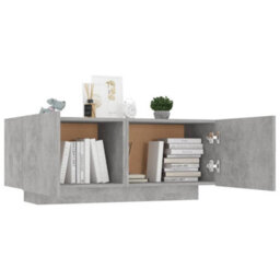 Berkfield Bedside Cabinet Concrete Grey 100X35X40 Cm Engineered Wood - thumbnail 4
