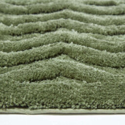 Homescapes Chevron Pattern Thick Sage Green Bathmat - thumbnail 3