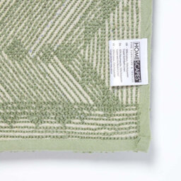 Homescapes Chevron Pattern Thick Sage Green Bathmat - thumbnail 5