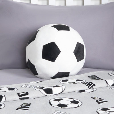 OHS Filled Football Cushion Ball Plush Decorative Kids Bed Pillow Plump Chair Sofa - image 1
