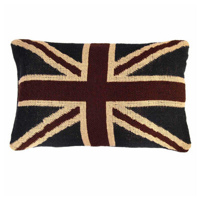 Homescapes Jacquard Union Jack Cushion Cover British Flag, 30 X 50 Cm - image 1