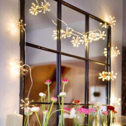 150 Led 10 Starburst Copper Lights 1.8M Battery Indoor And Outdoor Use - thumbnail 5