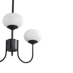 Living And Home 3-Light Creamy White Glass Shades Lampshade Pendant Light Chandelier Fixture E27 - thumbnail 8