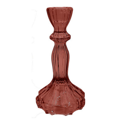 Glass Candle Holder - Set Of 6 - Bronze - image 1