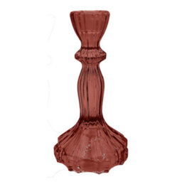 Glass Candle Holder - Set Of 6 - Bronze