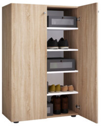 Vcm Xl Wood Large Shoe Cabinet Lona 5 - thumbnail 1