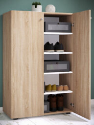 Vcm Xl Wood Large Shoe Cabinet Lona 5 - thumbnail 3