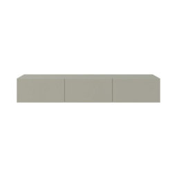 "Decortie Francy Modern Wall Mounted Tv Unit 55"" Multimedia Centre Ash Green White 180Cm" - thumbnail 2