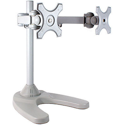 Dual Monitor Desk Stand Bracket Double Twin 2 Pc Lcd/led Screen Holder Mount