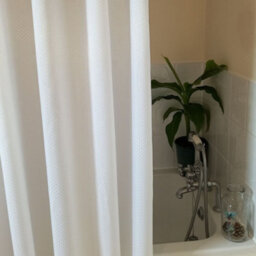 Euroshowers Diamond Polyester Shower Curtain 180X220Cm