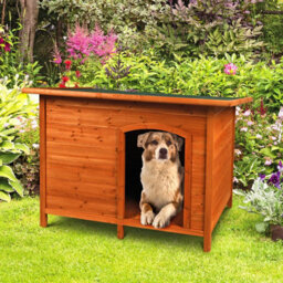Urbn-Living Urbnliving 80Cm Elevated Wooden Dog House Outdoor Pet Kennel Warm Den Weather Proof Shelter - thumbnail 4
