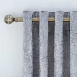 A.unique Home Diamante Ball Metal Extendable Curtain Pole With Rings And Fittings (25/28mm) - Antique Brass, 120Cm - 220Cm  Approx - thumbnail 4
