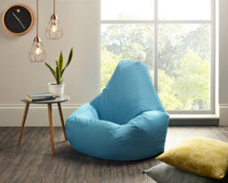 Beautiful Beanbags Adult Highback Beanbag For Indoors Or Outdoors Ready Filled Bean Bags - Aqua - thumbnail 4