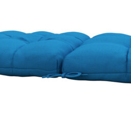 Outsunny 2Pc Outdoor Seat Cushion With Backrest, Ties, For Garden, Blue - thumbnail 9