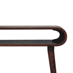 Wyld Haus Porquerolles Mango Wood Console Table - Open Shelf, Chestnut, 900 X 350 X 800 mm - thumbnail 5
