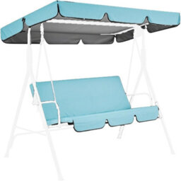 Garden Swing Canopy, Replacement Canopy For 2 And 3 Seater Swings Garden, Patio, Balcony, 210D Oxford Fabric - Waterproof - thumbnail 1