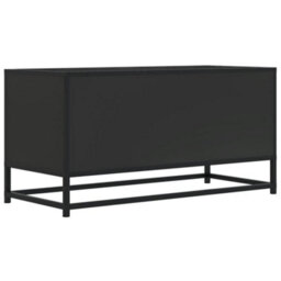 Berkfield Tv Cabinet Black 80X34.5X40 Cm Engineered Wood And Metal - thumbnail 6